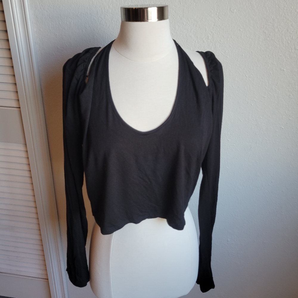 A.L.C Black Long Sleeve Top